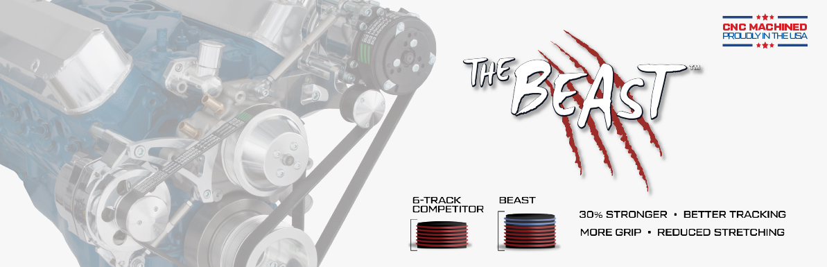 CVF Serpentine Conversion Kit - The Beast - Ford, Chevy, Pontiac, Mopar and more