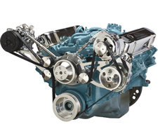 Pontiac V8 Engine Serpentine Pulleys and Brackets