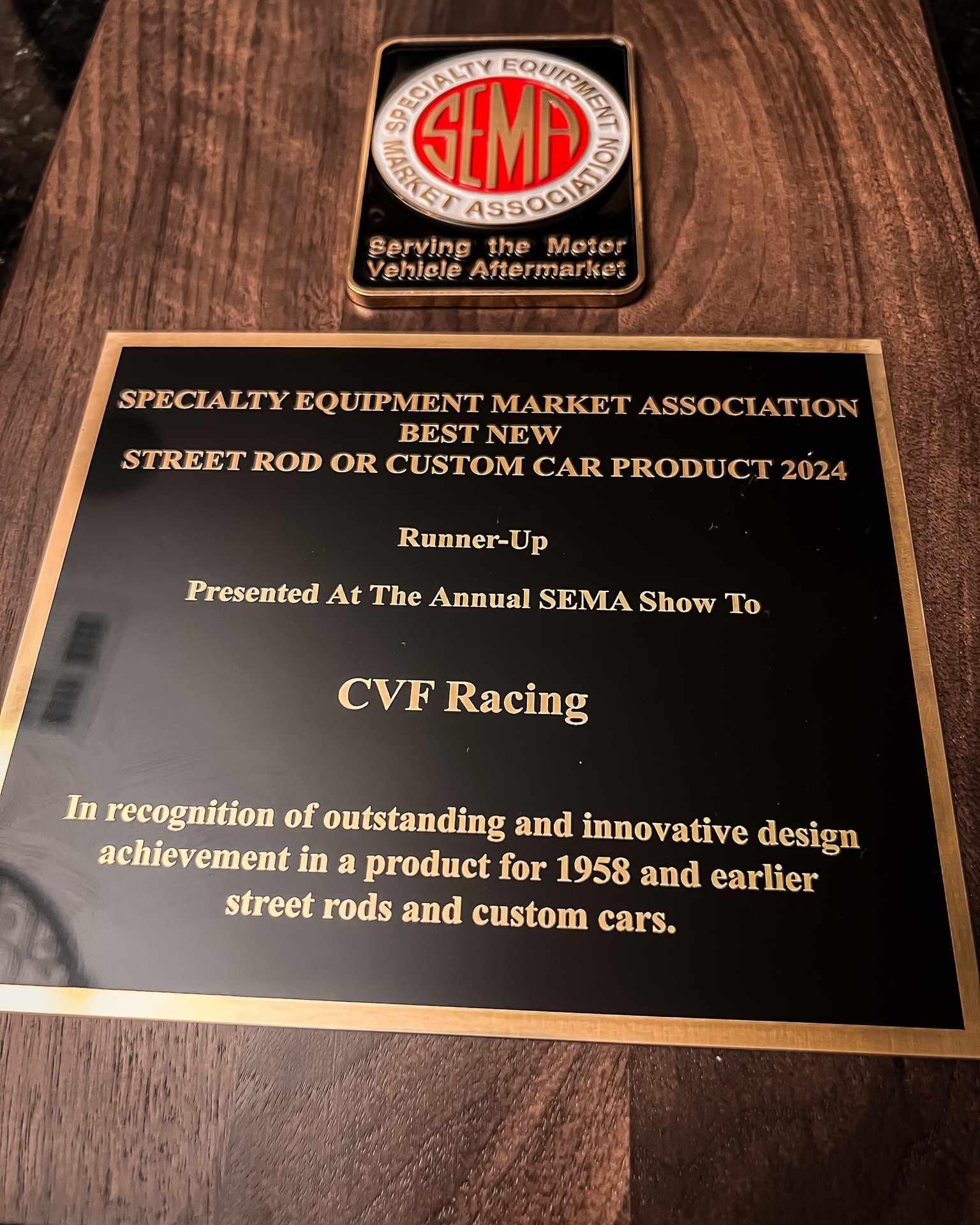 SEMA New Product Award CVF SEMA New Product Award CVF