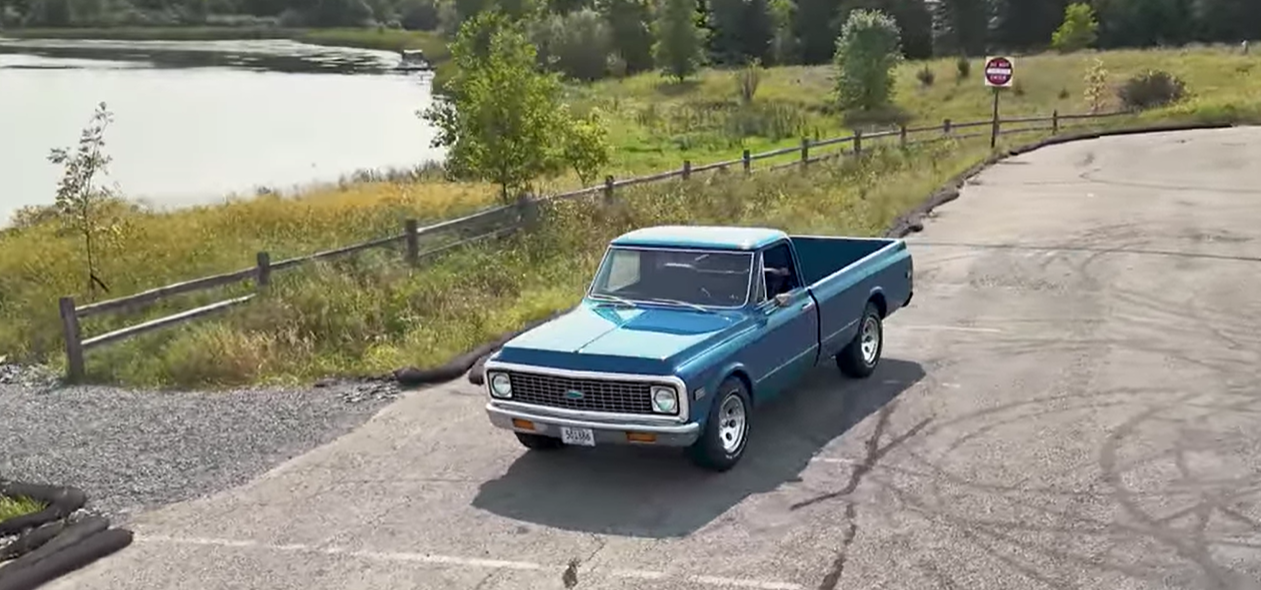 Blue 1971 Chevy C10