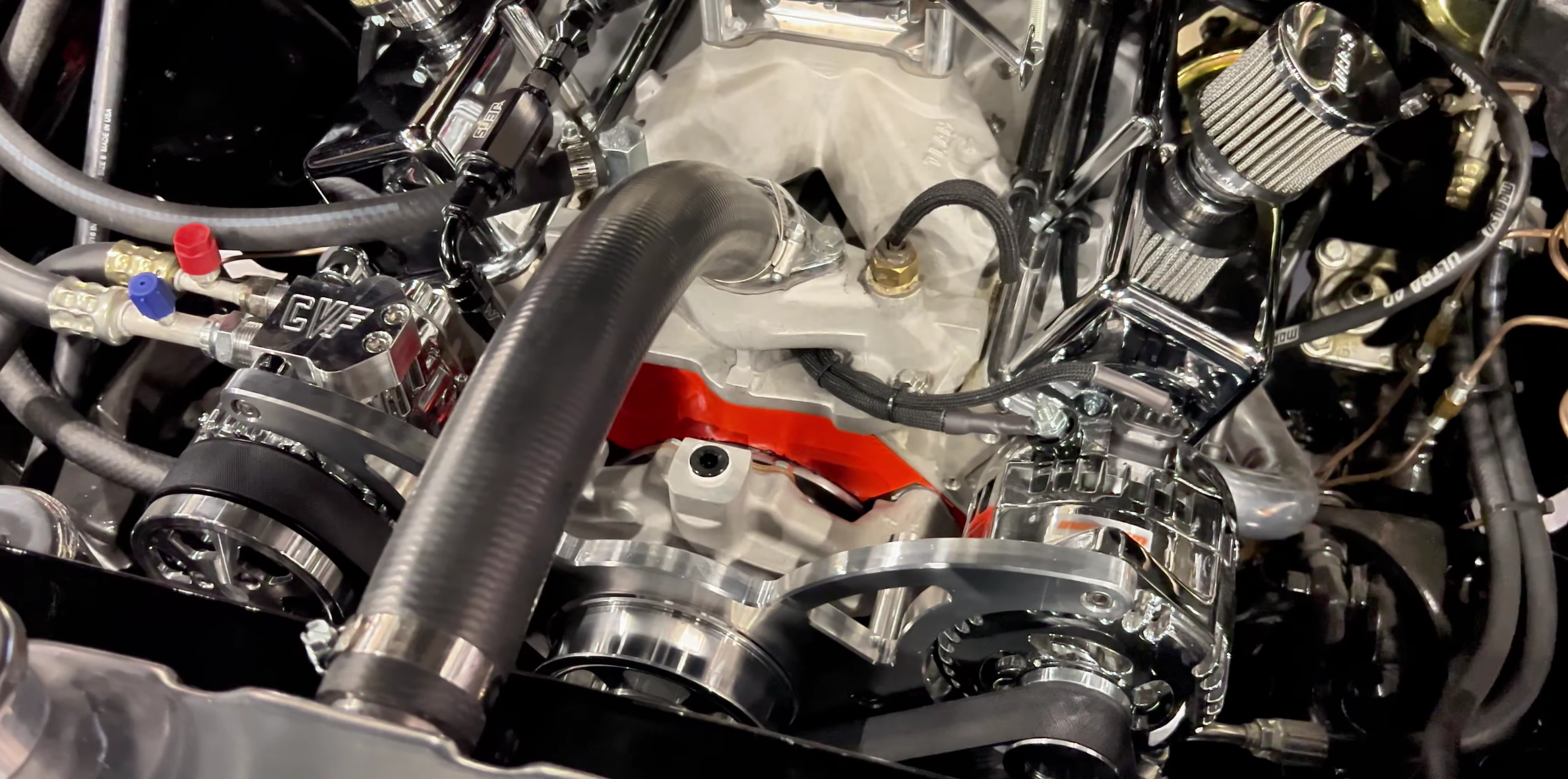 400 SBC Wraptor Serpentine System Bill Hoskinson 55 Chevy